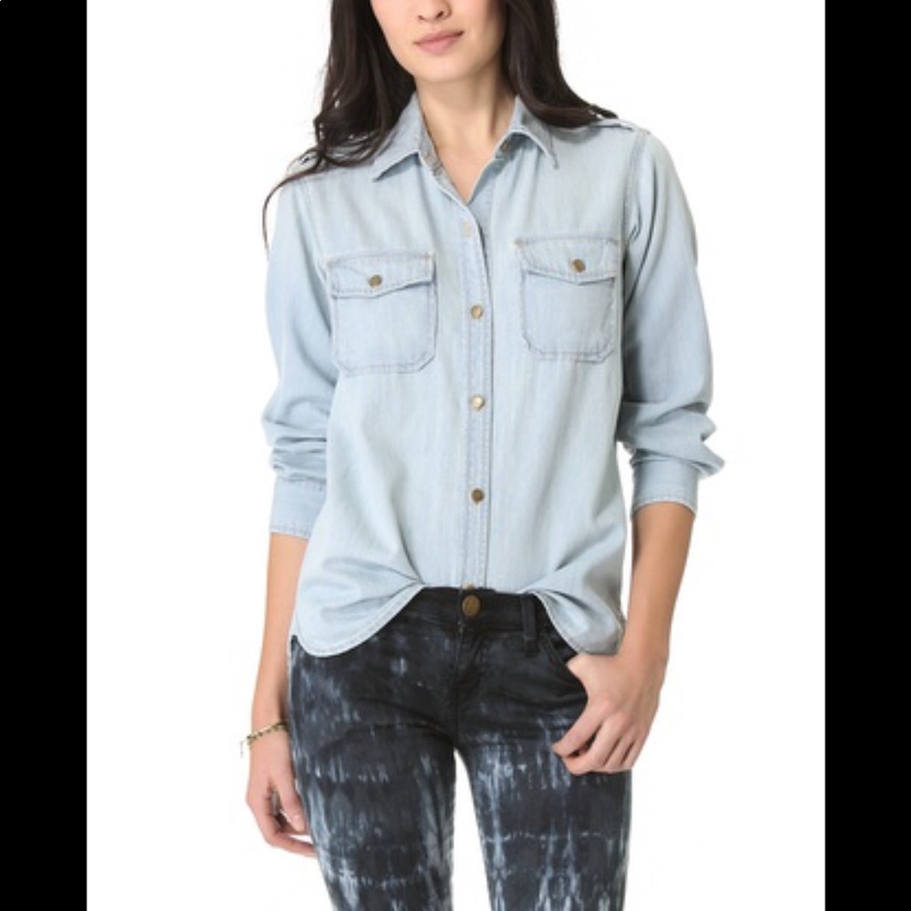 Current Eliot The Perfect Shirt Light wash Medium - Picture 3 of 8